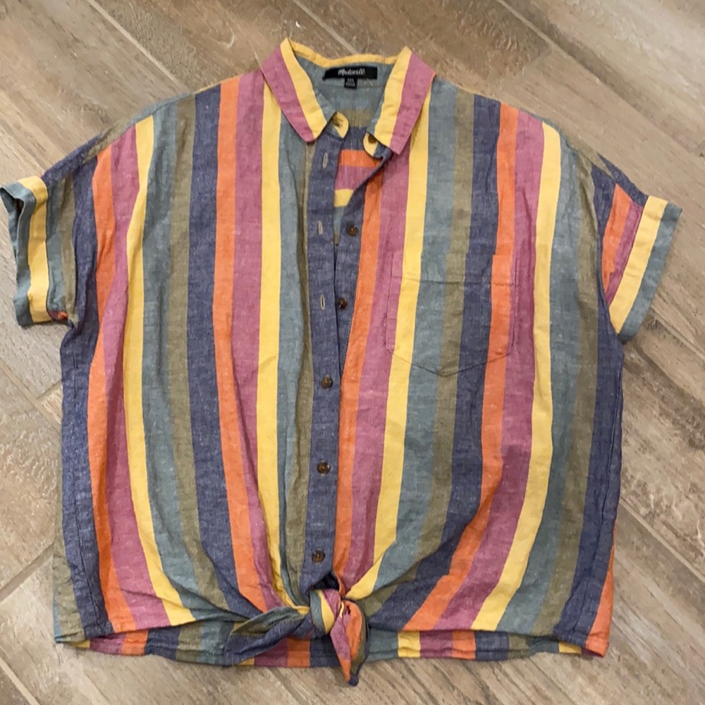 Madewell Central shirt with tie